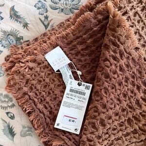 Zara home waffle throw blanket
